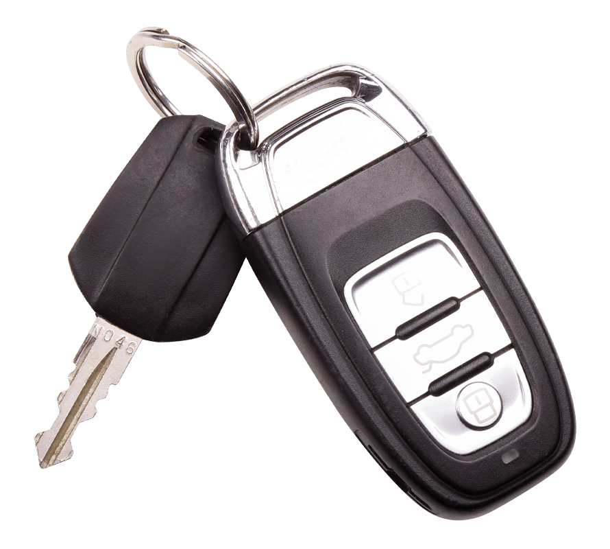 Car Key With Responder On Key Ring
